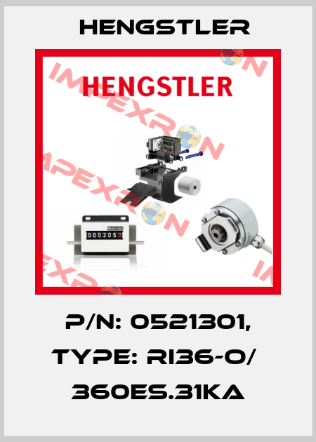 p/n: 0521301, Type: RI36-O/  360ES.31KA Hengstler