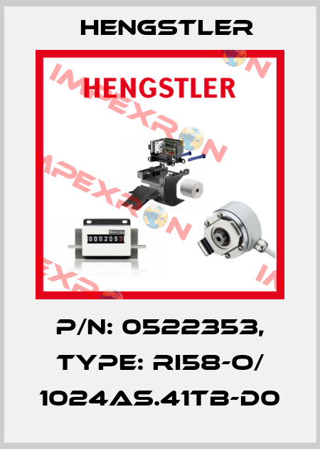 p/n: 0522353, Type: RI58-O/ 1024AS.41TB-D0 Hengstler