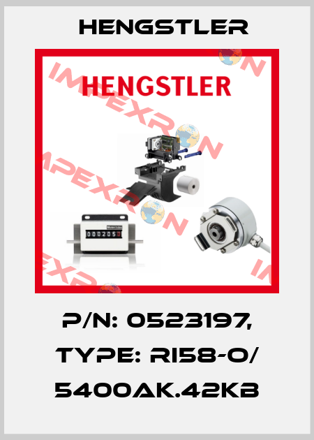 p/n: 0523197, Type: RI58-O/ 5400AK.42KB Hengstler