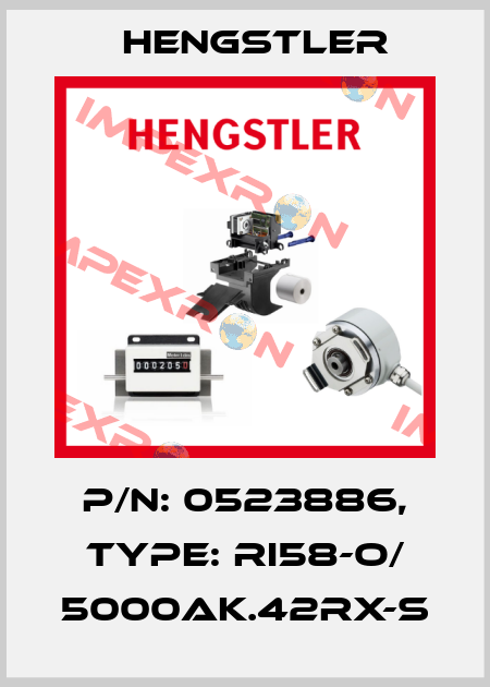p/n: 0523886, Type: RI58-O/ 5000AK.42RX-S Hengstler