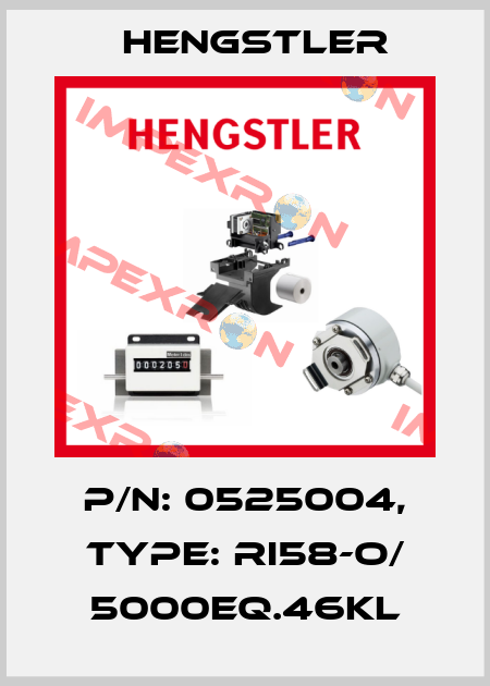 p/n: 0525004, Type: RI58-O/ 5000EQ.46KL Hengstler