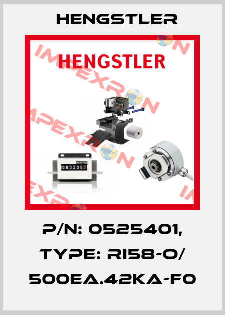 p/n: 0525401, Type: RI58-O/ 500EA.42KA-F0 Hengstler