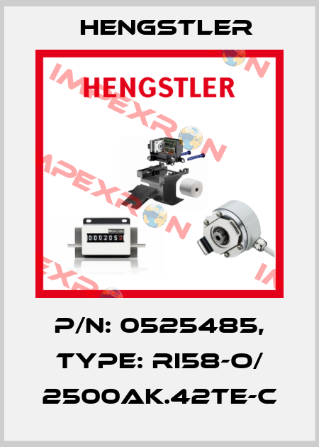 p/n: 0525485, Type: RI58-O/ 2500AK.42TE-C Hengstler