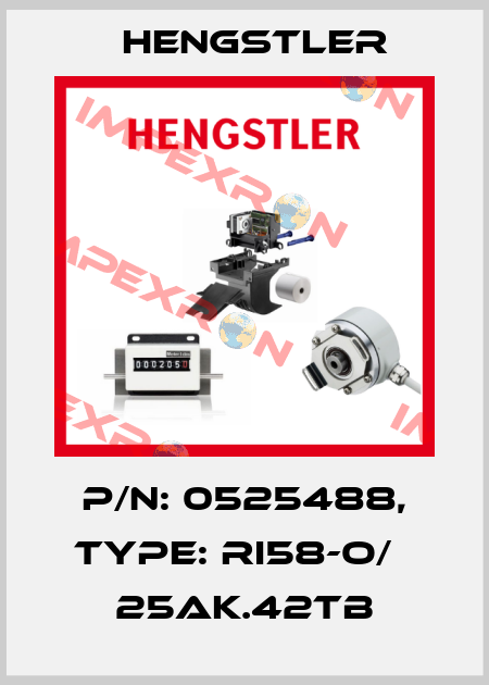p/n: 0525488, Type: RI58-O/   25AK.42TB Hengstler