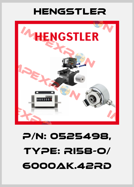 p/n: 0525498, Type: RI58-O/ 6000AK.42RD Hengstler