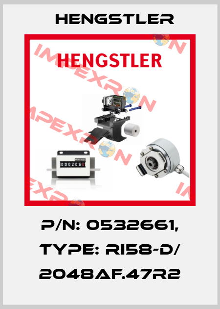 p/n: 0532661, Type: RI58-D/ 2048AF.47R2 Hengstler