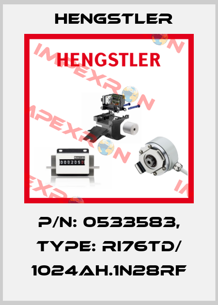 p/n: 0533583, Type: RI76TD/ 1024AH.1N28RF Hengstler