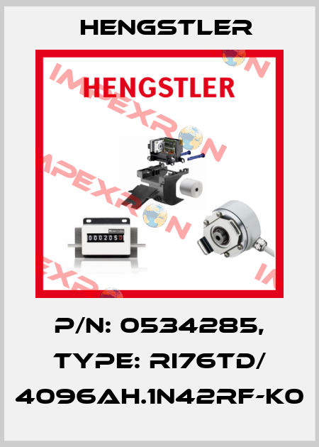 p/n: 0534285, Type: RI76TD/ 4096AH.1N42RF-K0 Hengstler