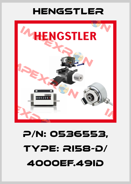 p/n: 0536553, Type: RI58-D/ 4000EF.49ID Hengstler