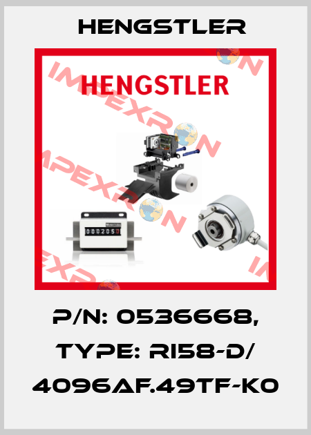 p/n: 0536668, Type: RI58-D/ 4096AF.49TF-K0 Hengstler