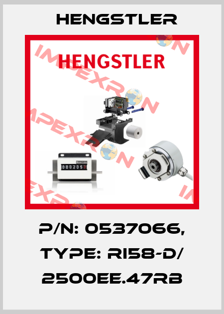 p/n: 0537066, Type: RI58-D/ 2500EE.47RB Hengstler