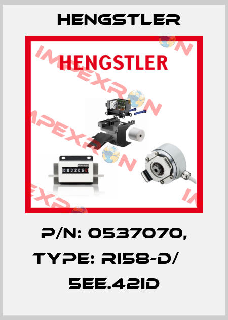 p/n: 0537070, Type: RI58-D/    5EE.42ID Hengstler
