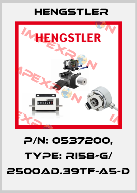 p/n: 0537200, Type: RI58-G/ 2500AD.39TF-A5-D Hengstler