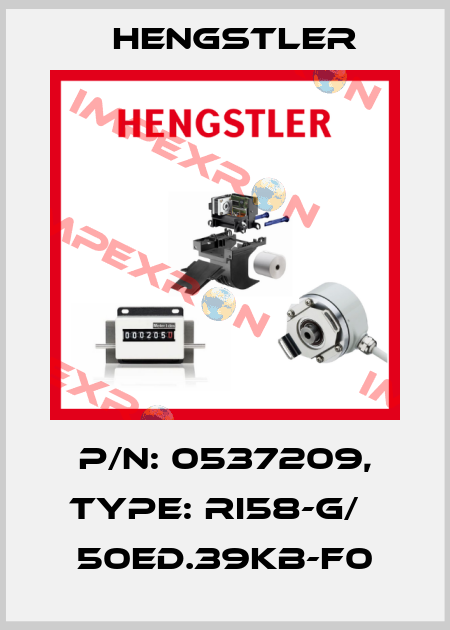 p/n: 0537209, Type: RI58-G/   50ED.39KB-F0 Hengstler