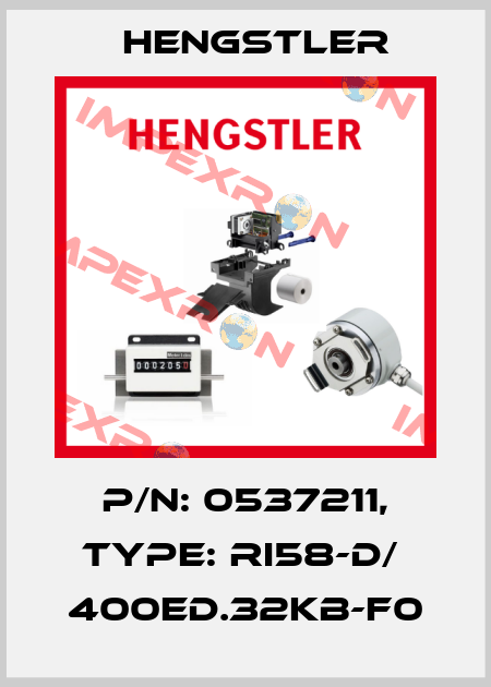 p/n: 0537211, Type: RI58-D/  400ED.32KB-F0 Hengstler