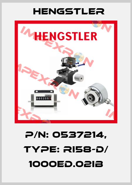 p/n: 0537214, Type: RI58-D/ 1000ED.02IB Hengstler