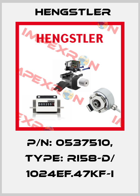 p/n: 0537510, Type: RI58-D/ 1024EF.47KF-I Hengstler