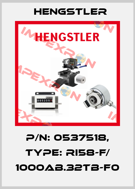 p/n: 0537518, Type: RI58-F/ 1000AB.32TB-F0 Hengstler