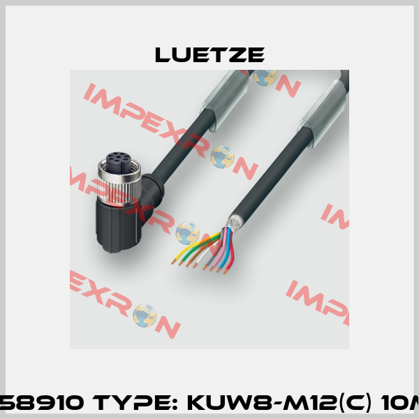 P/N: 458910 Type: KUW8-M12(C) 10M PUR Luetze