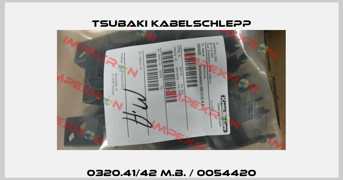 0320.41/42 M.B. / 0054420 Tsubaki Kabelschlepp