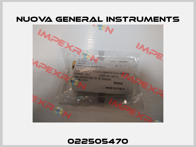 022505470 Nuova General Instruments