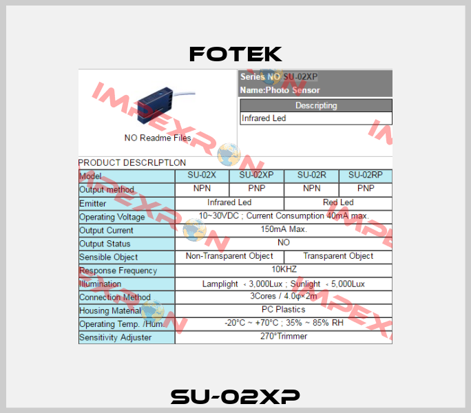 SU-02XP Fotek