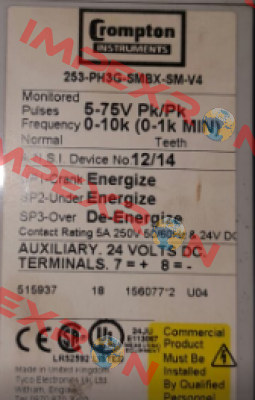 253-PH3G-SMBX-SM V4 CROMPTON INSTRUMENTS (TE Connectivity)