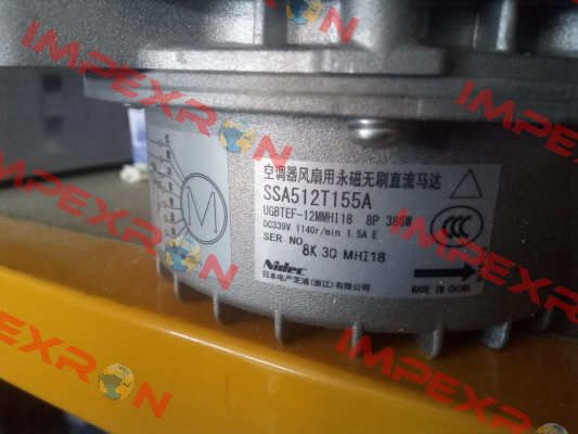 SSA512T155A S/N: 8K 30 MHI18 Nidec