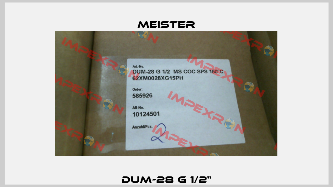 DUM-28 G 1/2" Meister