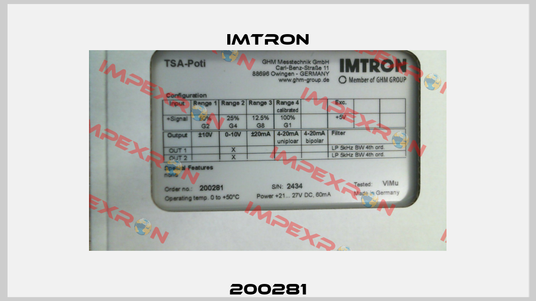 200281 Imtron