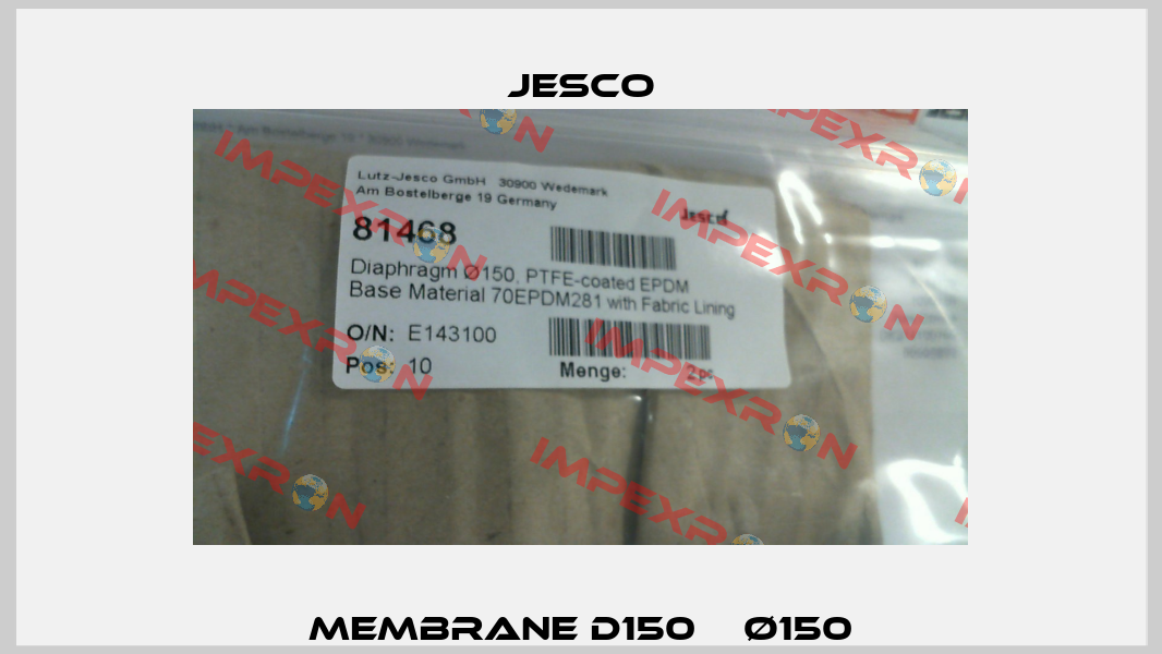 MEMBRANE D150    Ø150 Jesco