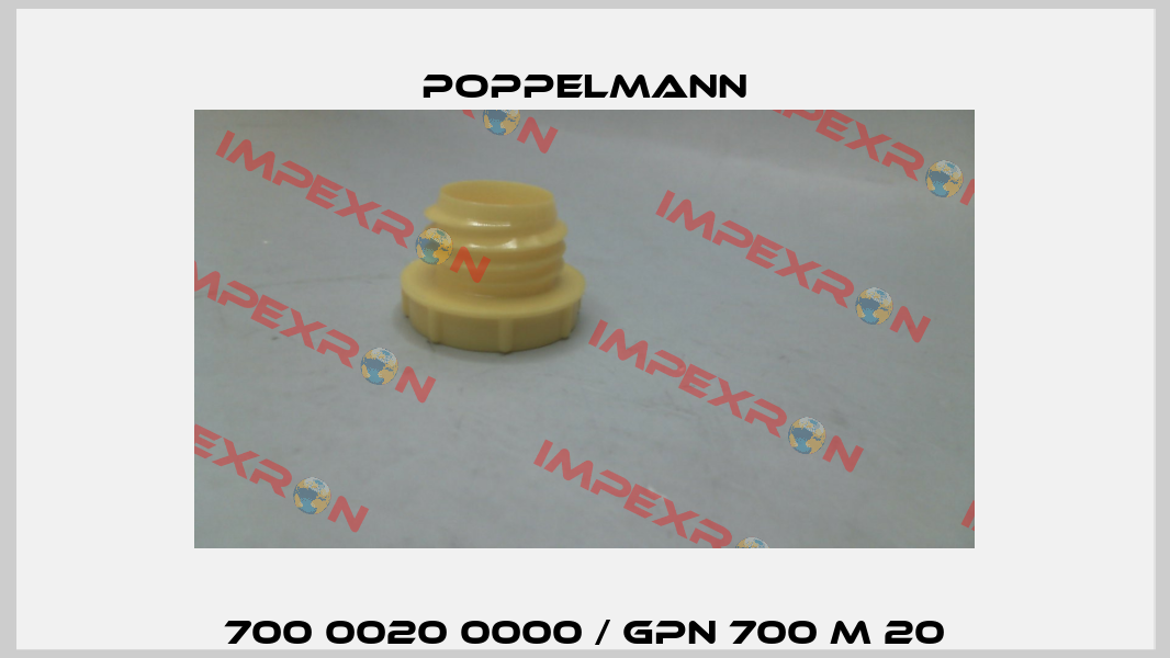 700 0020 0000 / GPN 700 M 20 Poppelmann