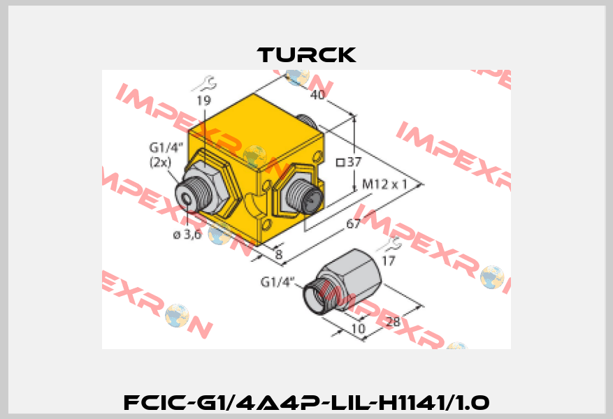 FCIC-G1/4A4P-LIL-H1141/1.0 Turck