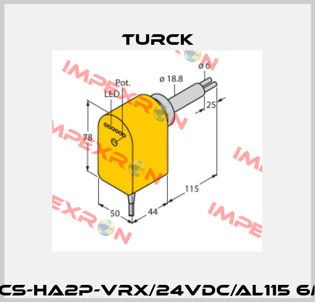 FCS-HA2P-VRX/24VDC/AL115 6M Turck