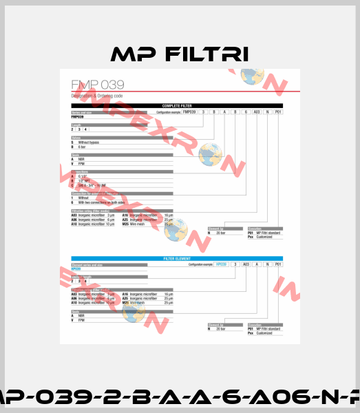 FMP-039-2-B-A-A-6-A06-N-P01 MP Filtri