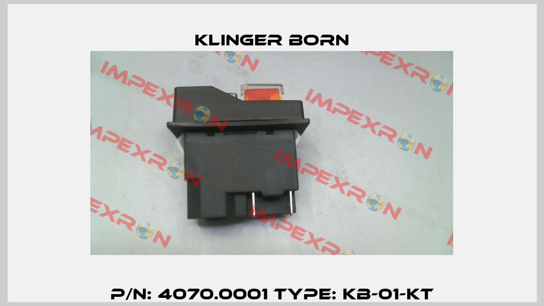 P/N: 4070.0001 Type: KB-01-KT Klinger Born