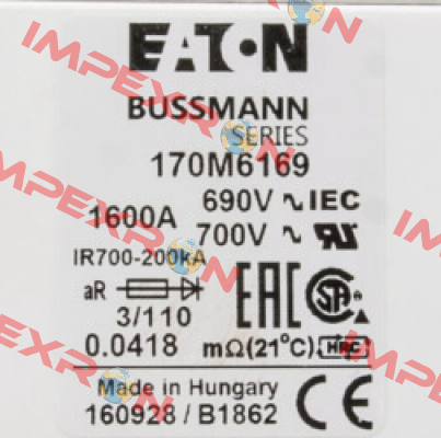 170M6169 BUSSMANN / EATON