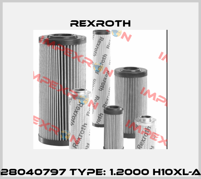 P/N: R928040797 Type: 1.2000 H10XL-A00-0-M Rexroth