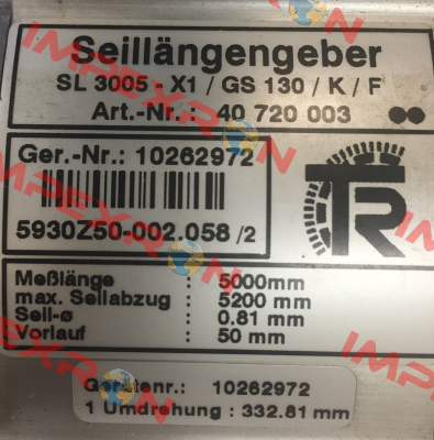 SL3005/GS130  FSG Fernsteuergeräte