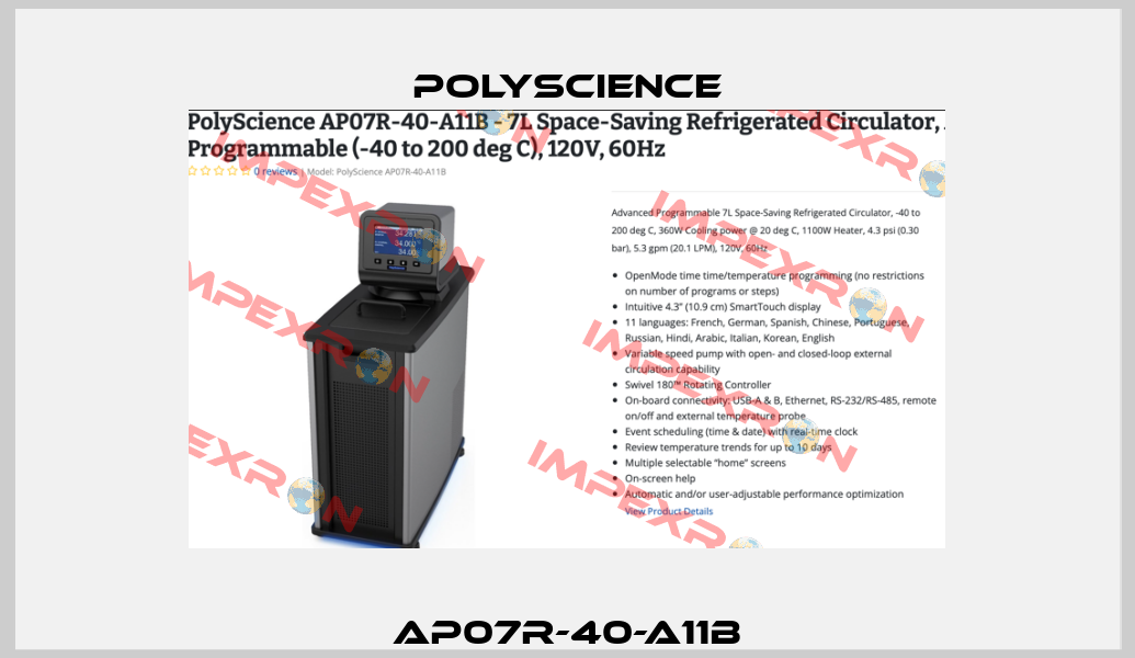 AP07R-40-A11B Polyscience