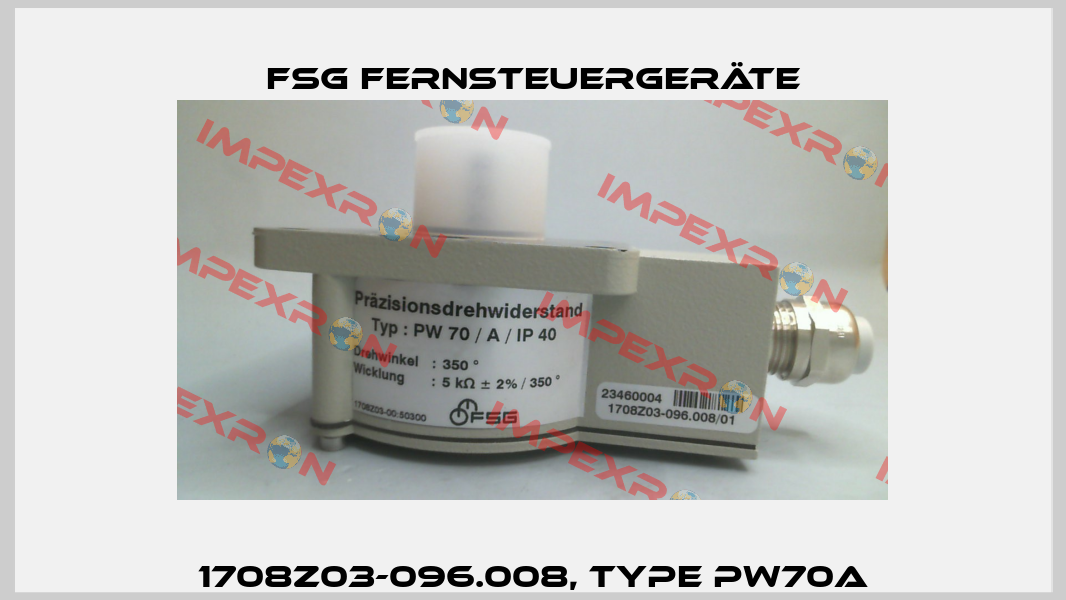 1708Z03-096.008, Type PW70A FSG Fernsteuergeräte