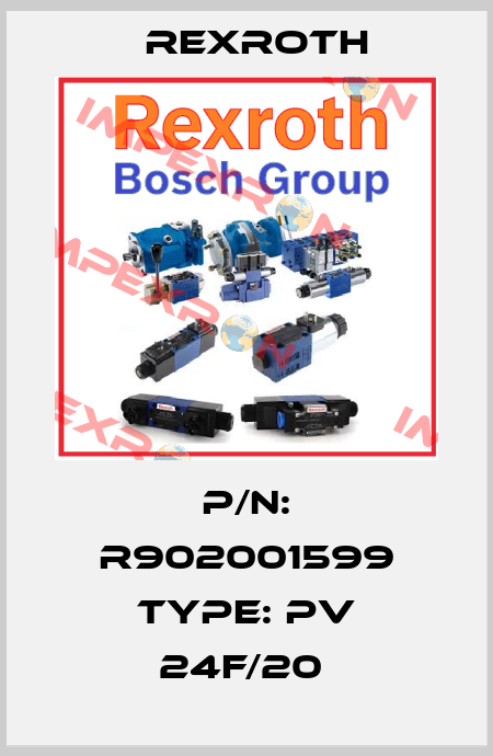 P/N: R902001599 Type: PV 24F/20  Rexroth